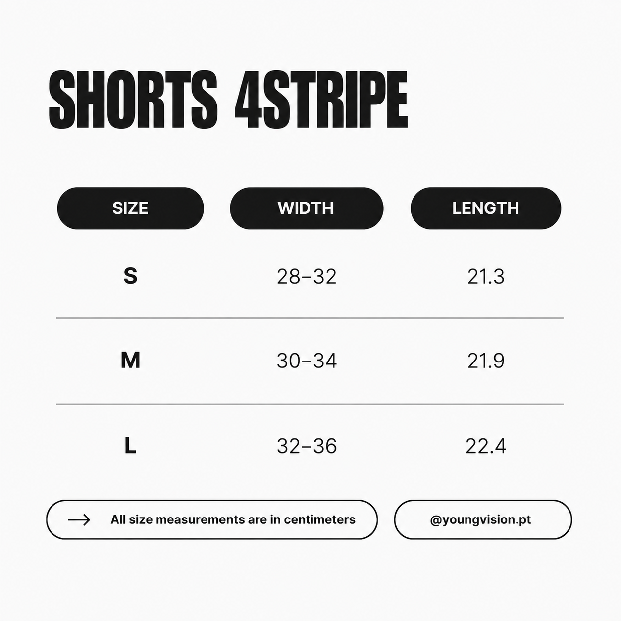 SHORTS 4STRIPE